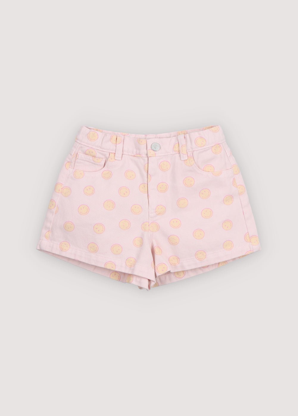 The New Society SmileyWorld Denim Short Smiley Print pantaloncini cotone