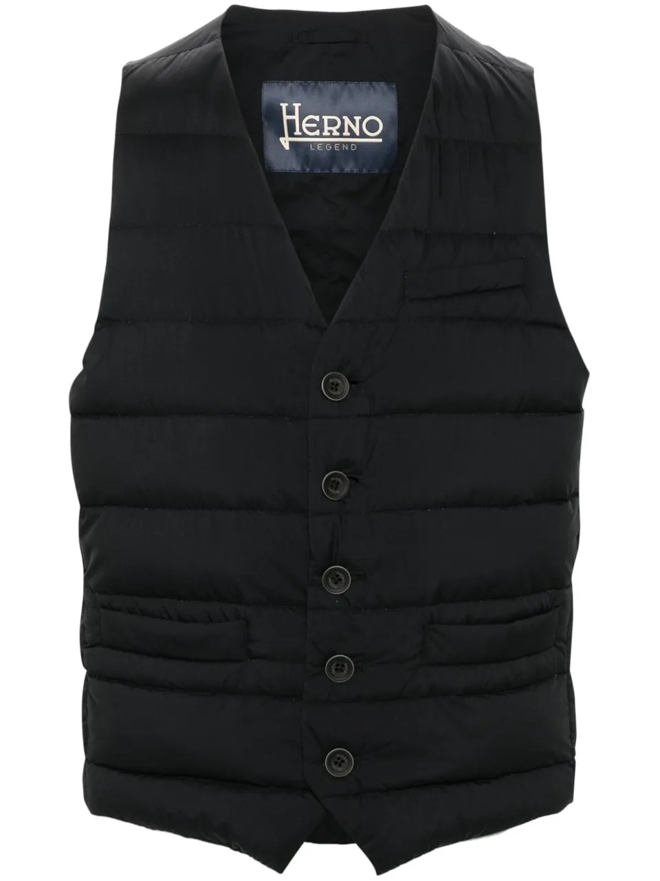 Herno PI002ULE gilet uomo nero