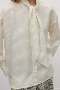 The New Society Meadow camicia donna righe in tencel