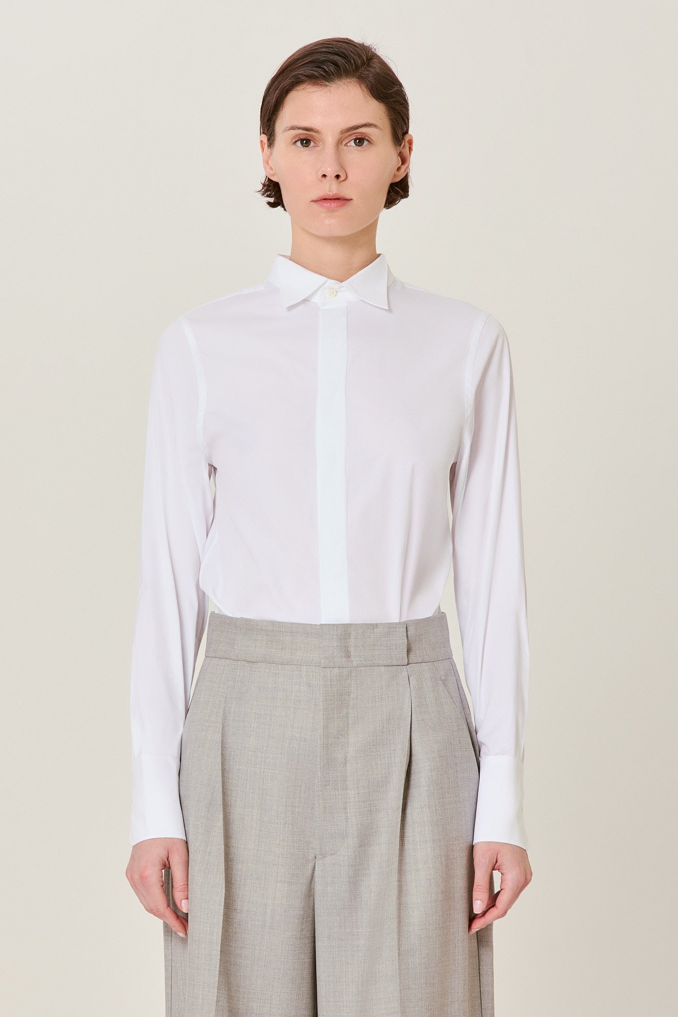 Sa Su Phi Smoking camicia bianca in cotone
