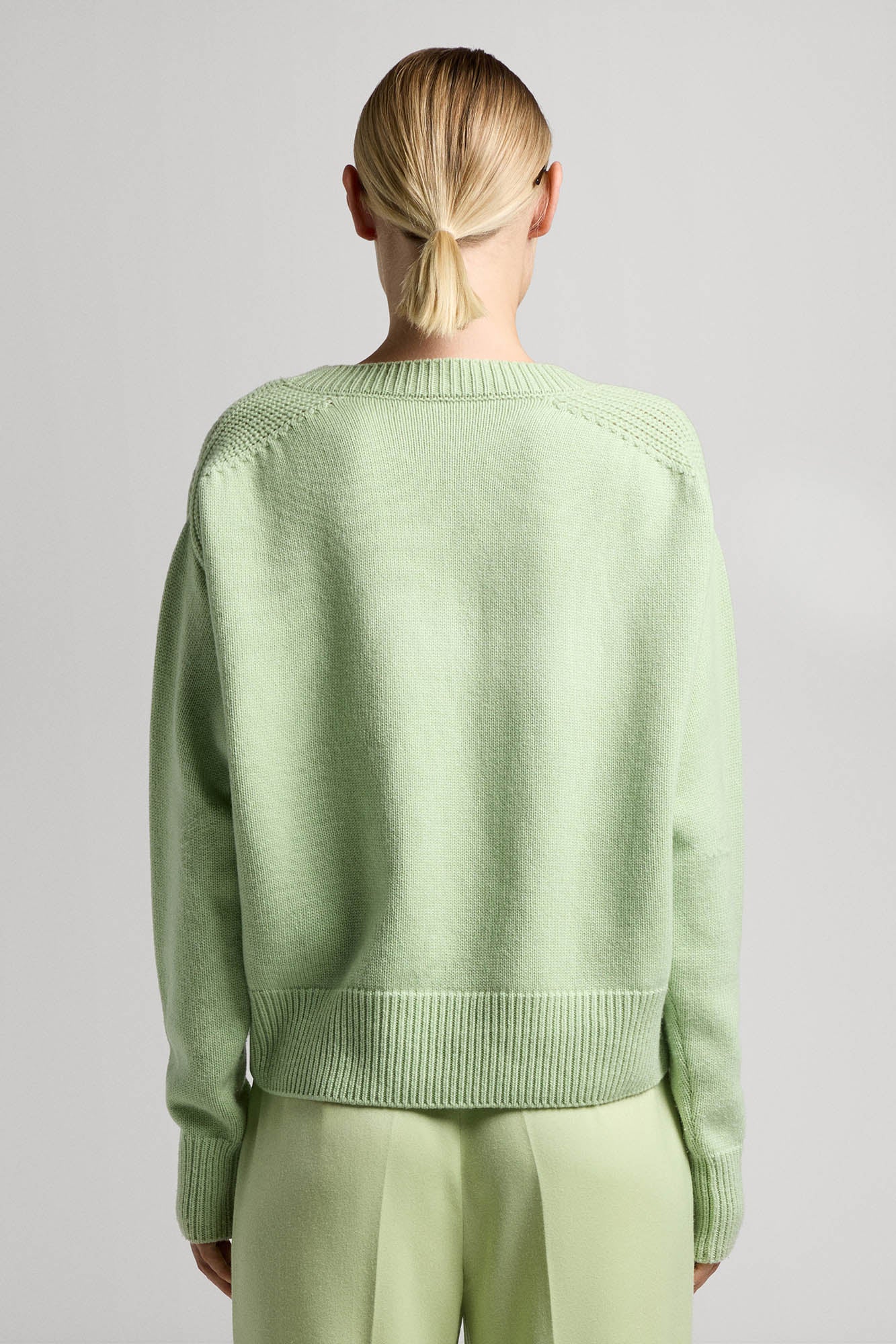 Sa Su Phi Medea maglione cashmere verde menta