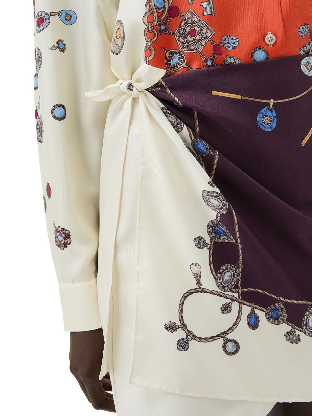 Versace 1025820 gonna corta donna burgundi