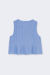 The New Society Melissa camicia lino donna blu vista