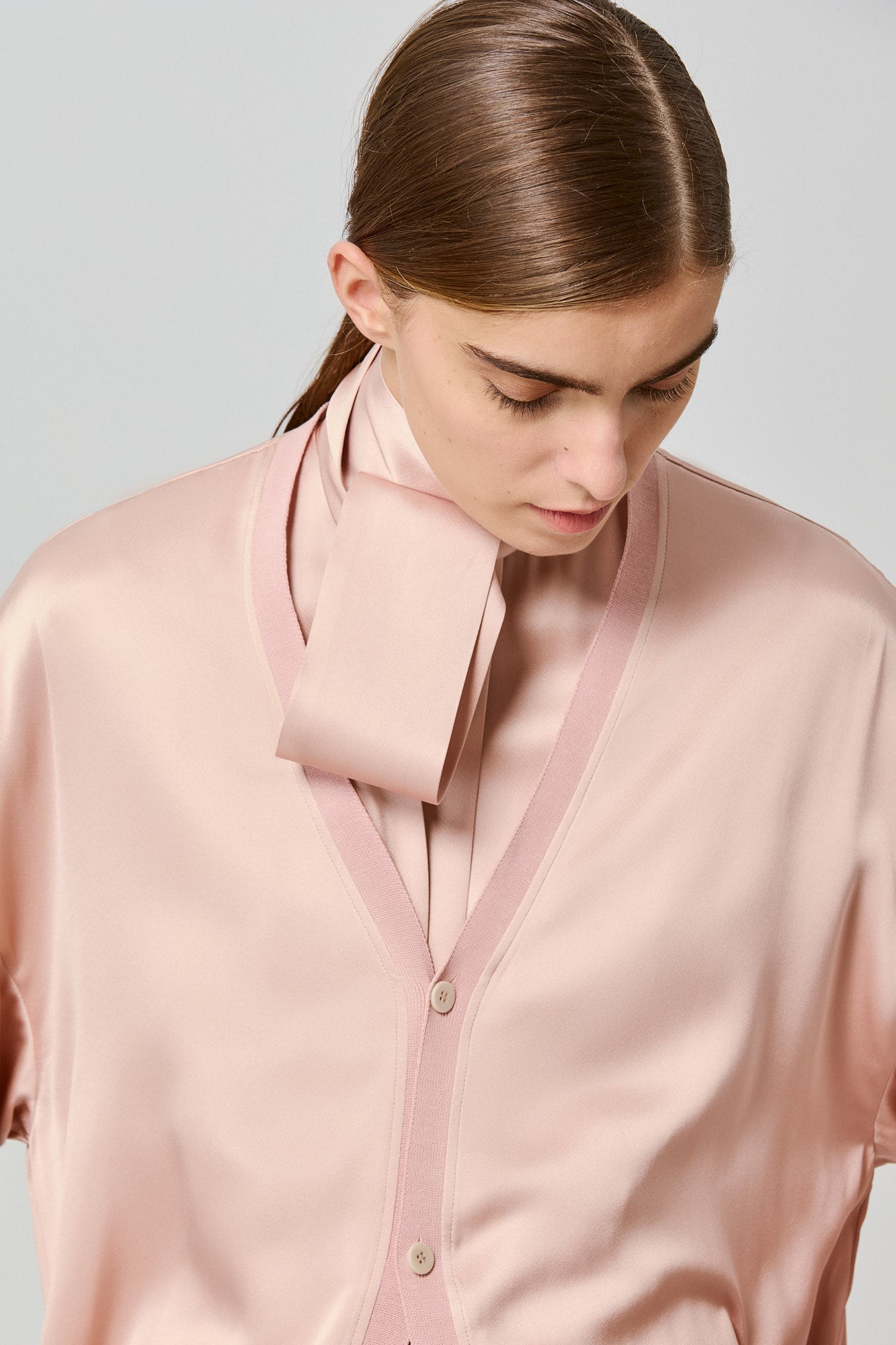 Sa Su Phi Valentina cardigan raso rosa
