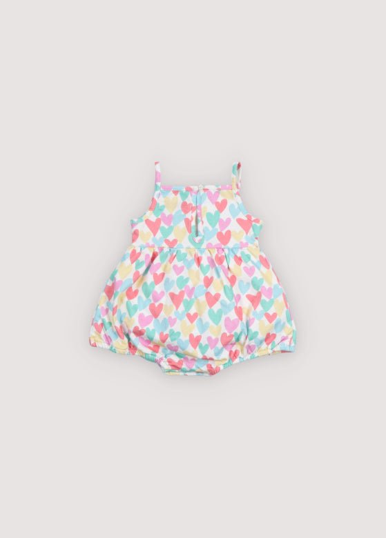 THE NEW SOCIETY Annis pagliaccetto cuori 6 mesi cotone
