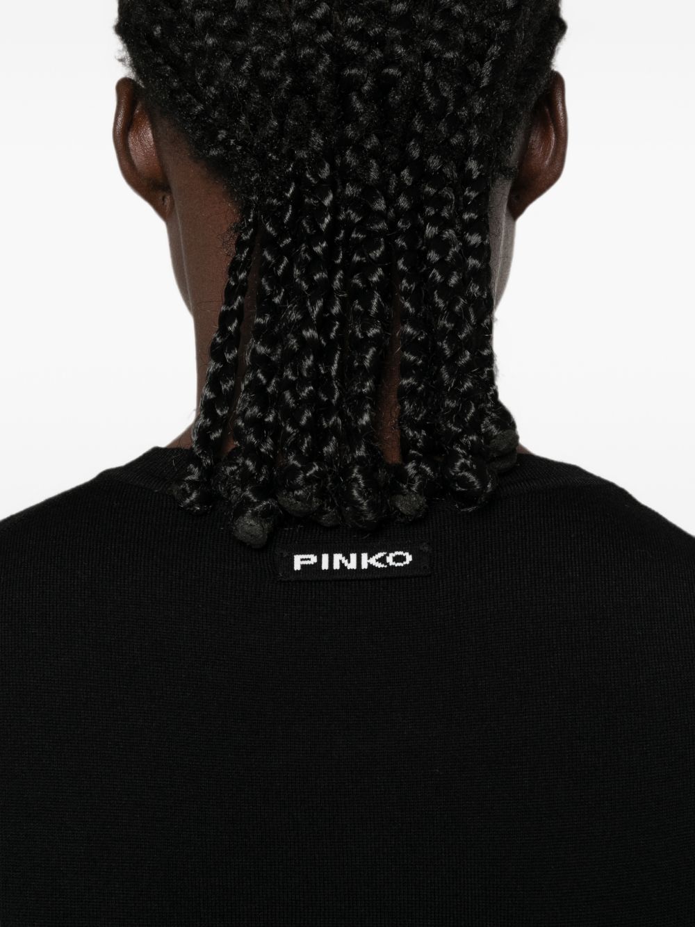 Pinko 107262 maglia nera donna manica lunga