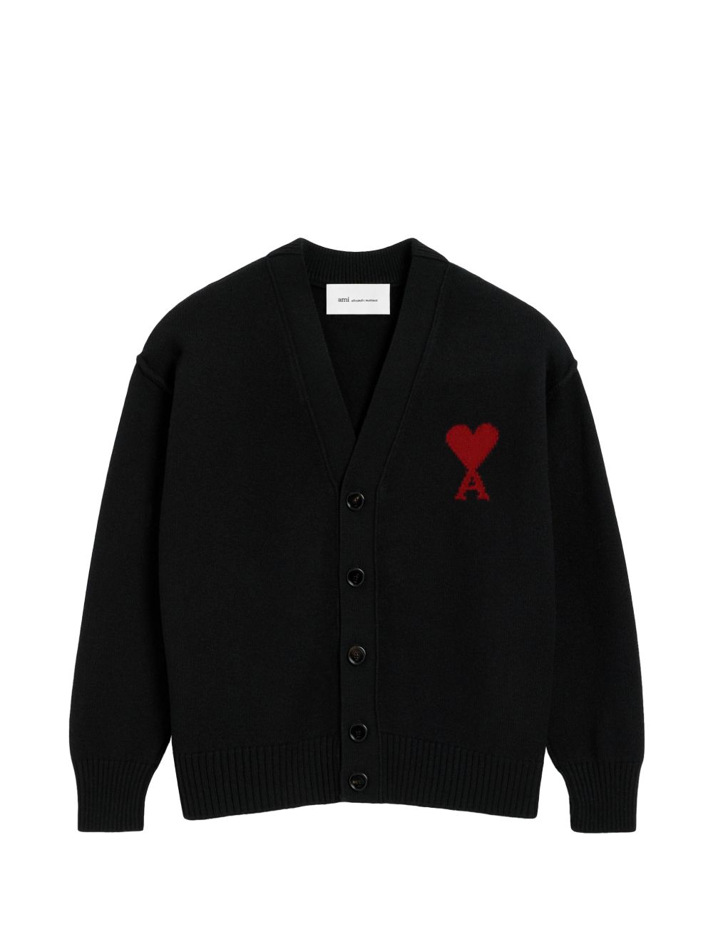 Ami Ami de Coeur UKC367018 cardigan nero lana merino