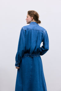 The New Society TNS Tencel Woman Skirt gonna denim medio