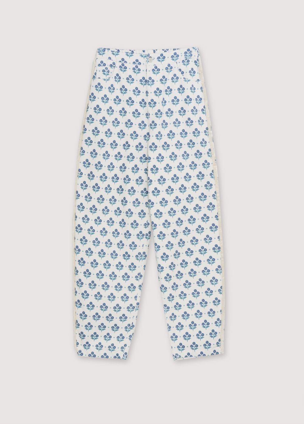 The New Society Leros pantaloni donna cotone fantasia