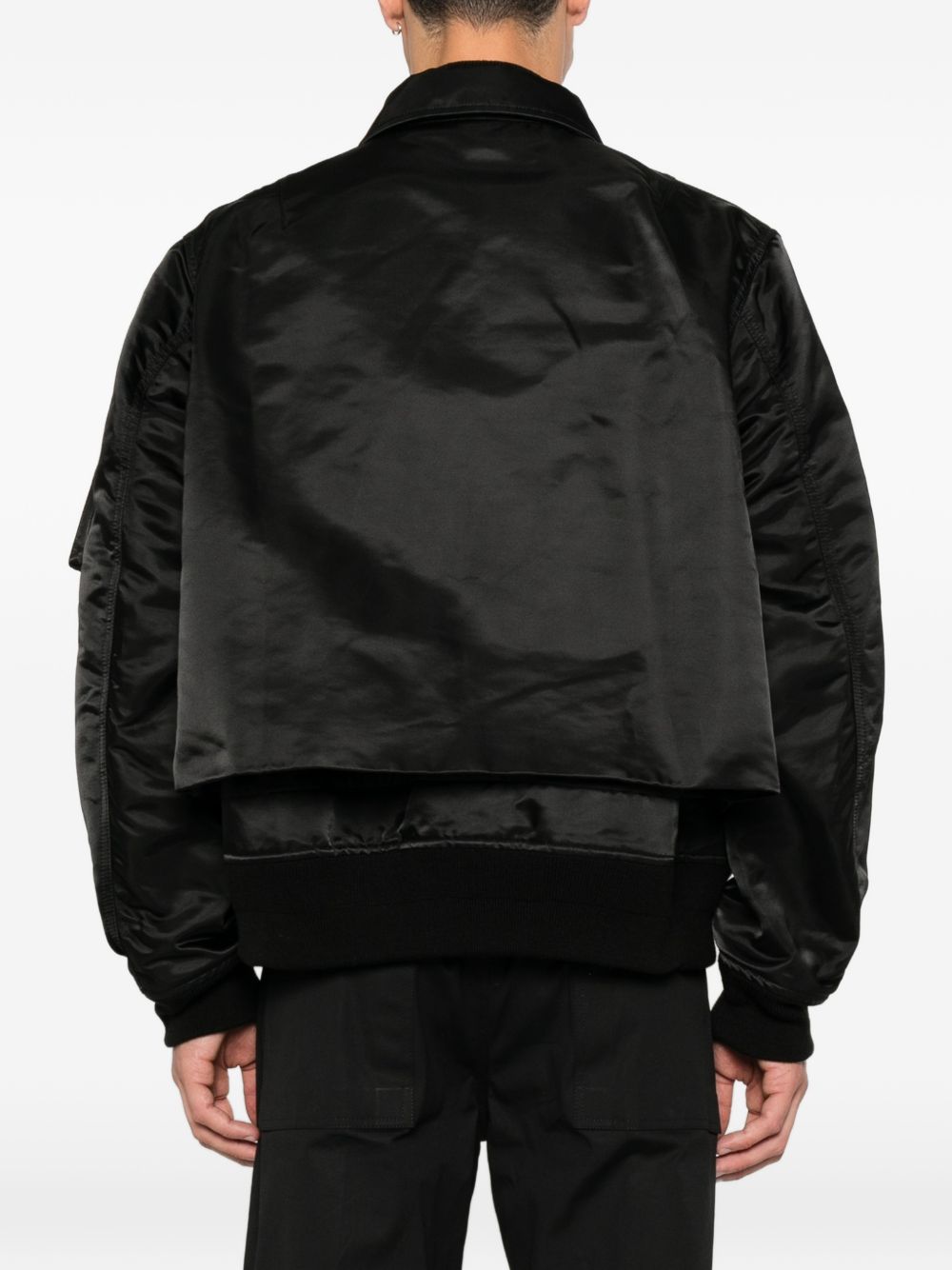 Sacai 26-04039M giubbotto bomber nero uomo