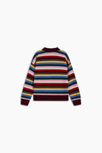 The New Society Root maglione lana riciclata a righe