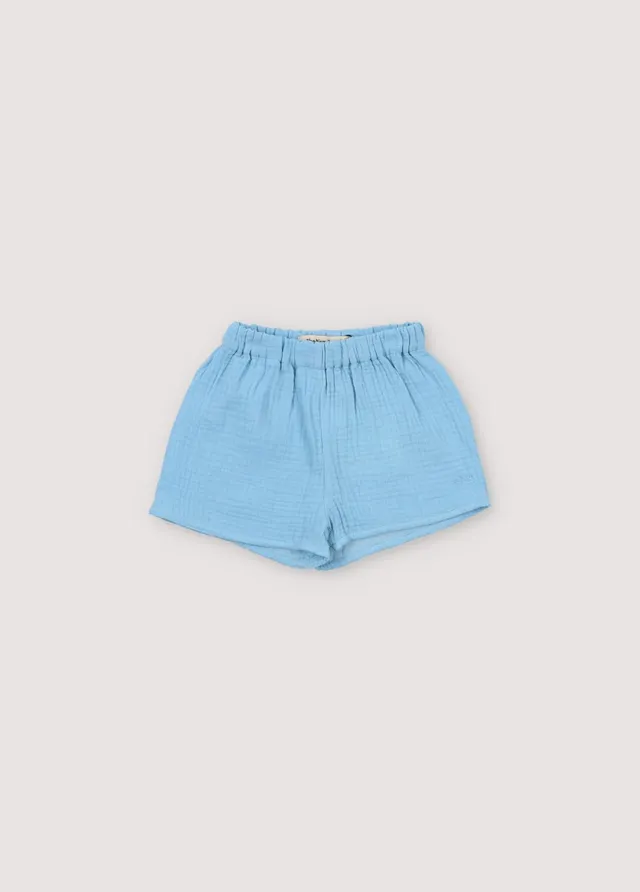 The New Society Spyros shorts neonato azzurro 6 mesi cotone