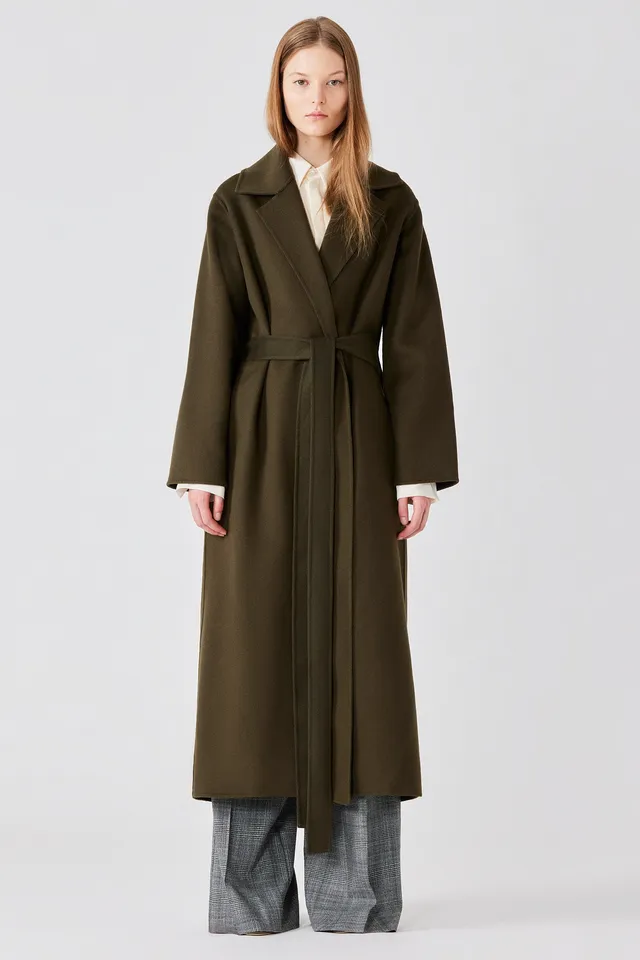 Sa Su Phi Caroline cappotto cashmere verde militare