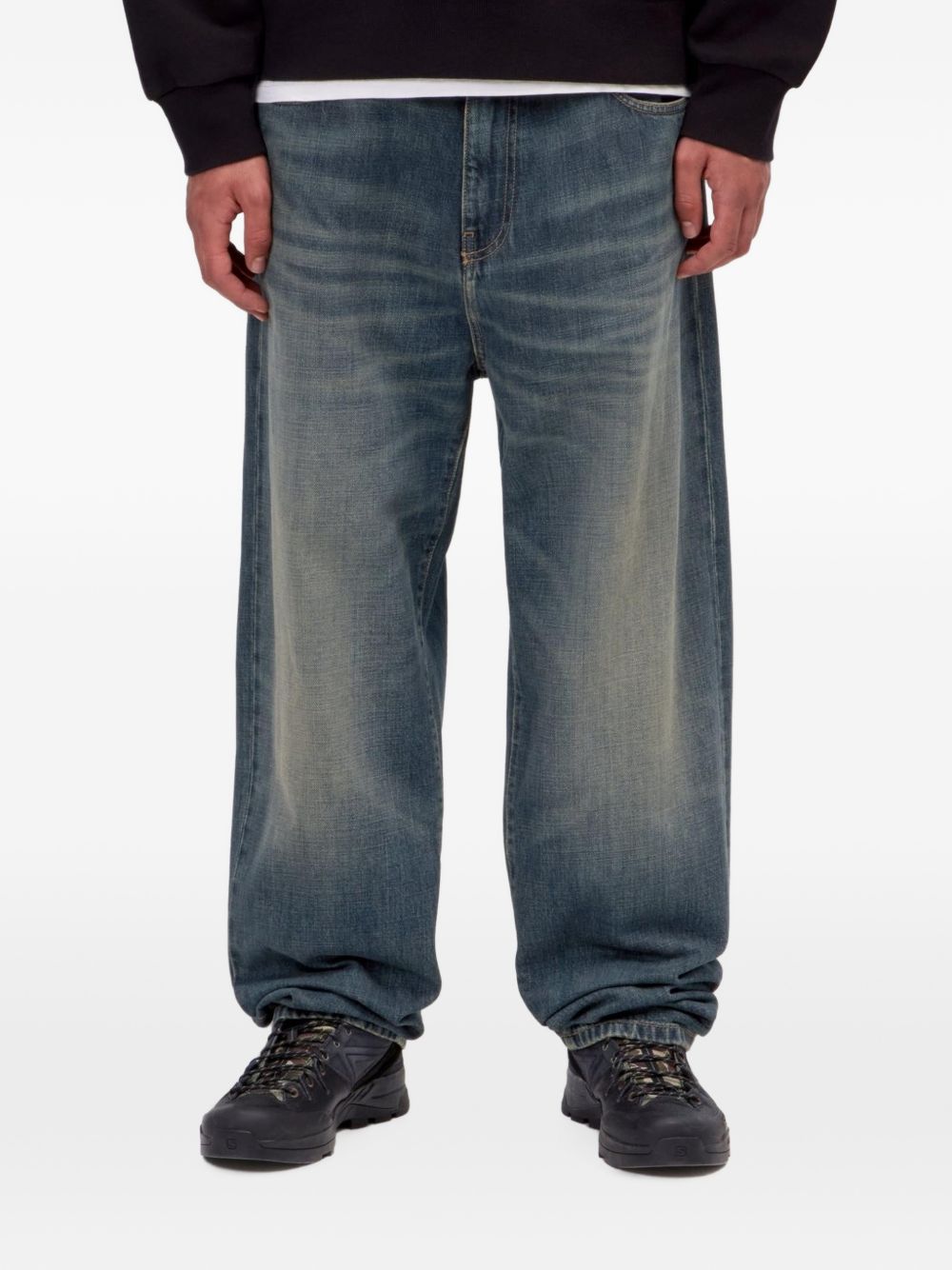 Carhartt I036728 010UBLUE jeans uomo blu versatile