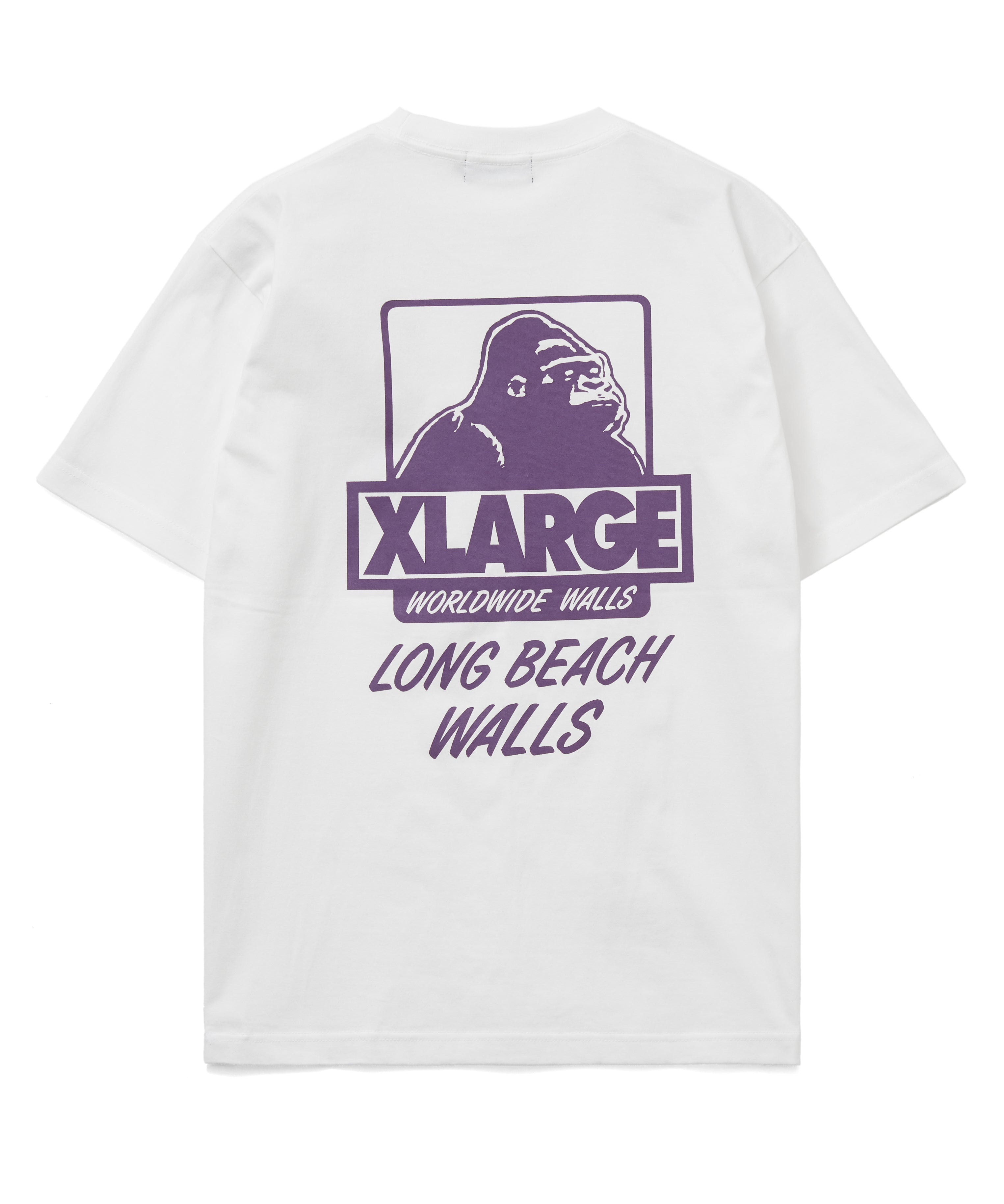 X-Large Long Beach Walls 2026 maglietta bianca cotone