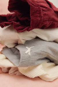 The New Society TNS leggings bimba Mid Grey Melange cotone