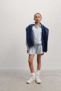 The New Society Finn Teen camicia teen righe Tencel leggero
