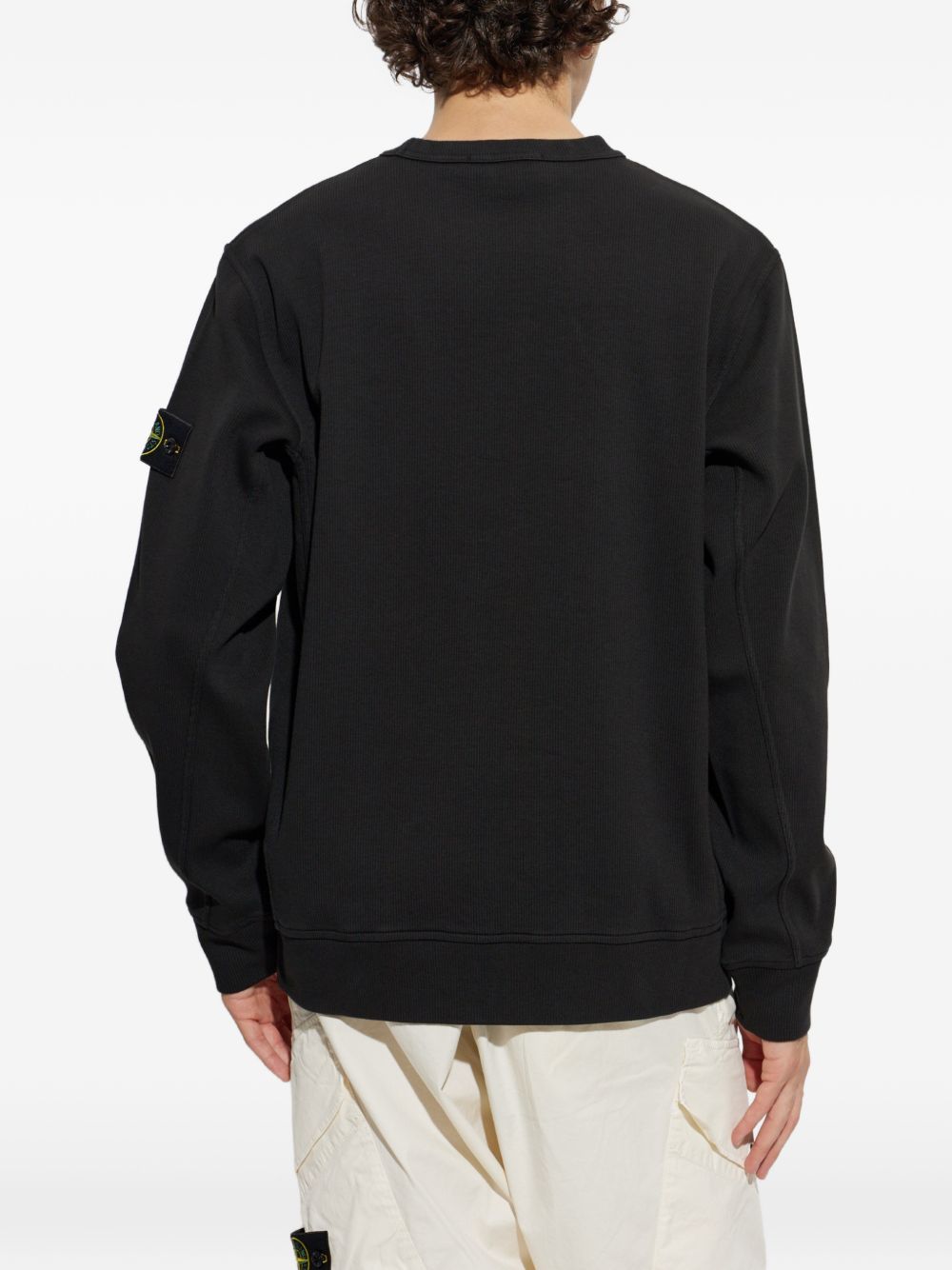 STONE ISLAND L2S156100017 Felpa Nera Uomo Taglia M