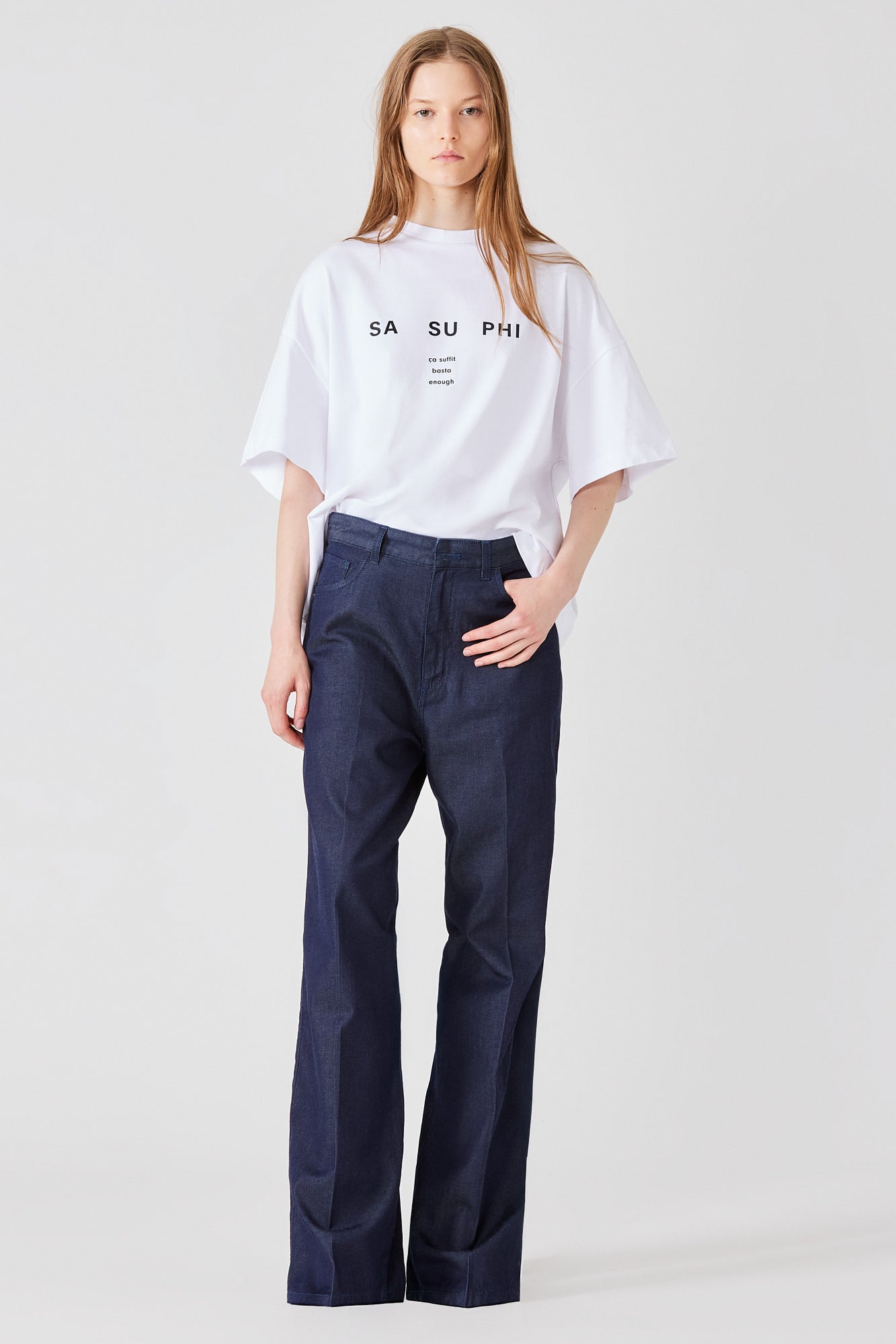 Sa Su Phi t-shirt con logo in cotone bianca