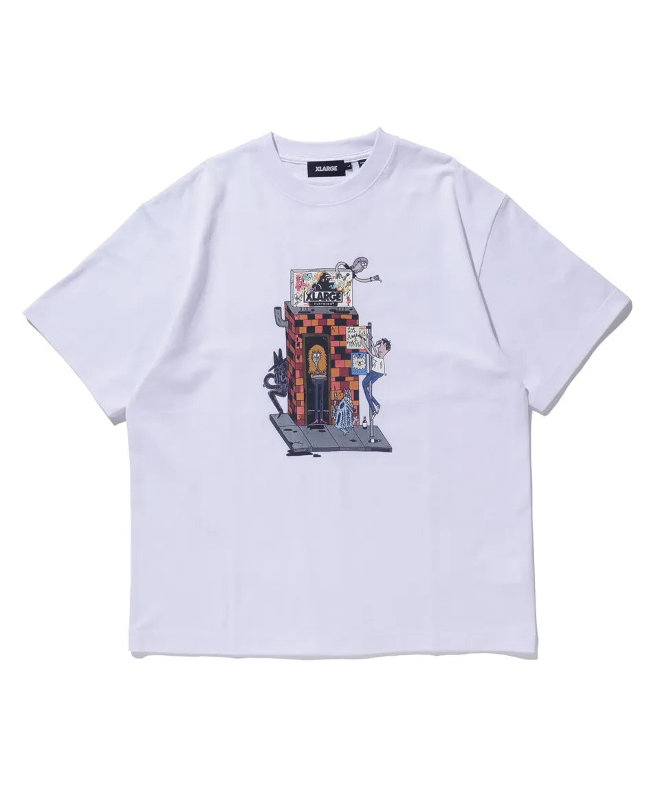 X-Large Scrawl t-shirt bianca in cotone