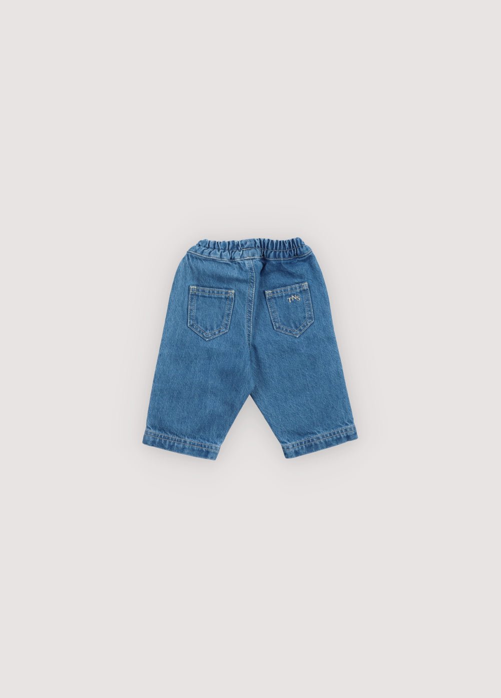 The New Society Meganisi Baby Pant pantaloni denim blu cotone