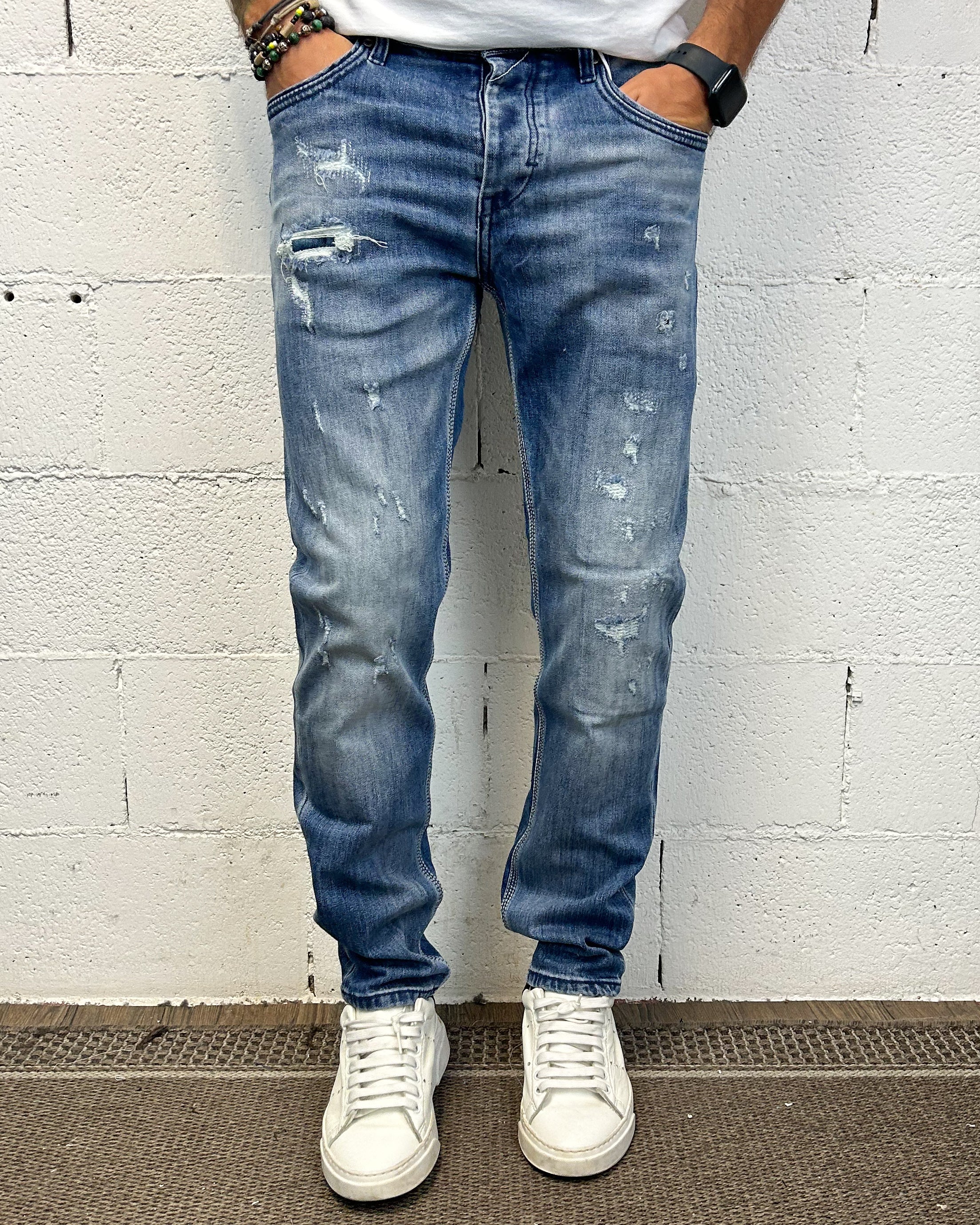 ONLYONE OVER-D Regular Fit Jeans Mid Blue