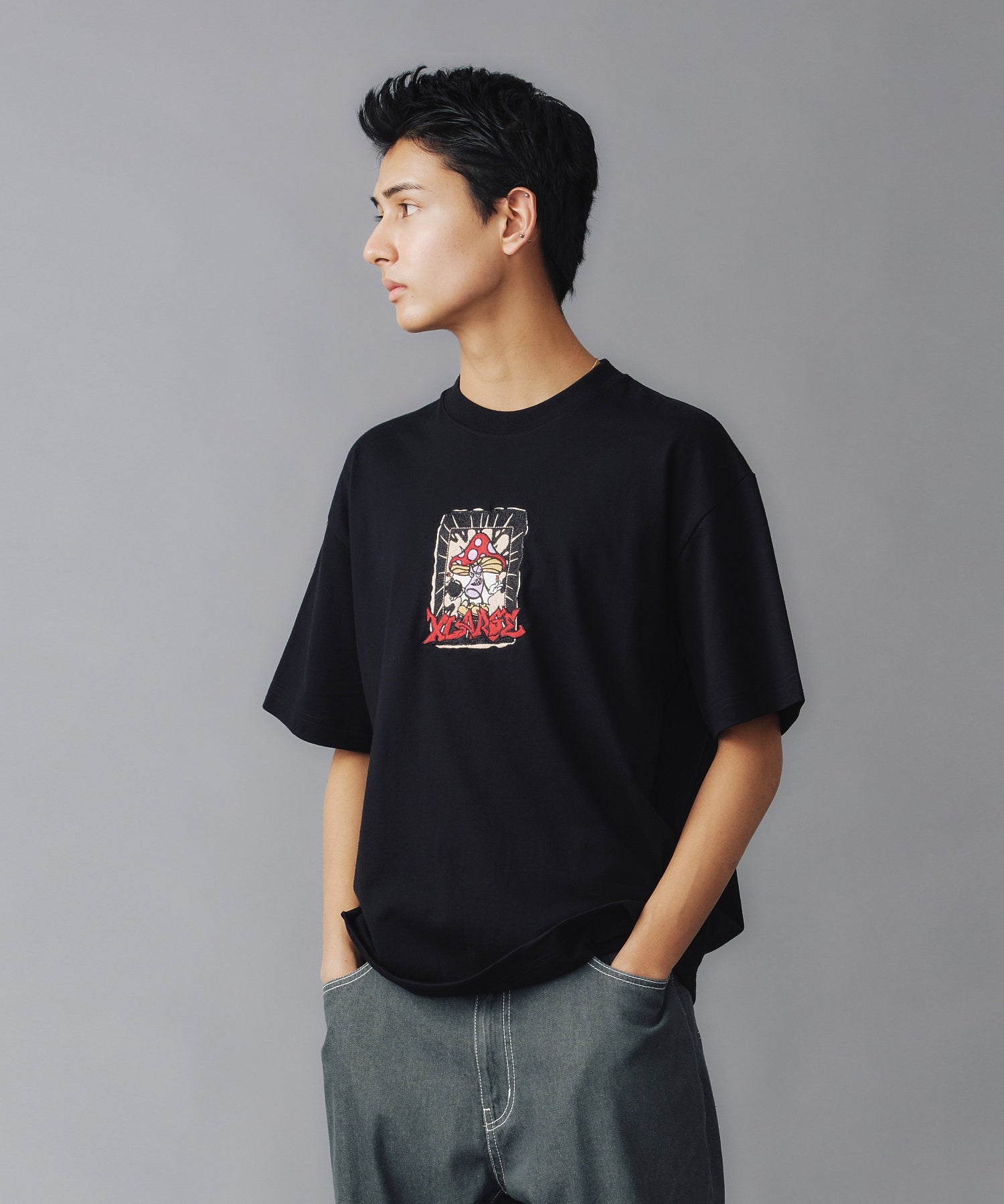 X-Large Mushroom Bombs t-shirt cotone verde chiaro