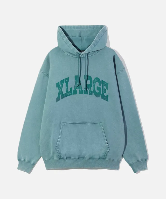 X-Large Collage Logo felpa cappuccio cotone