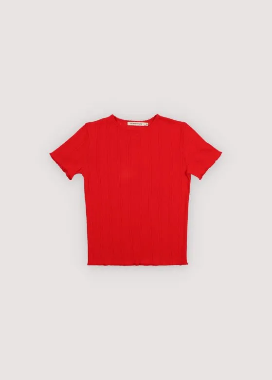The New Society Romero maglietta Tulip Red 12 anni cotone