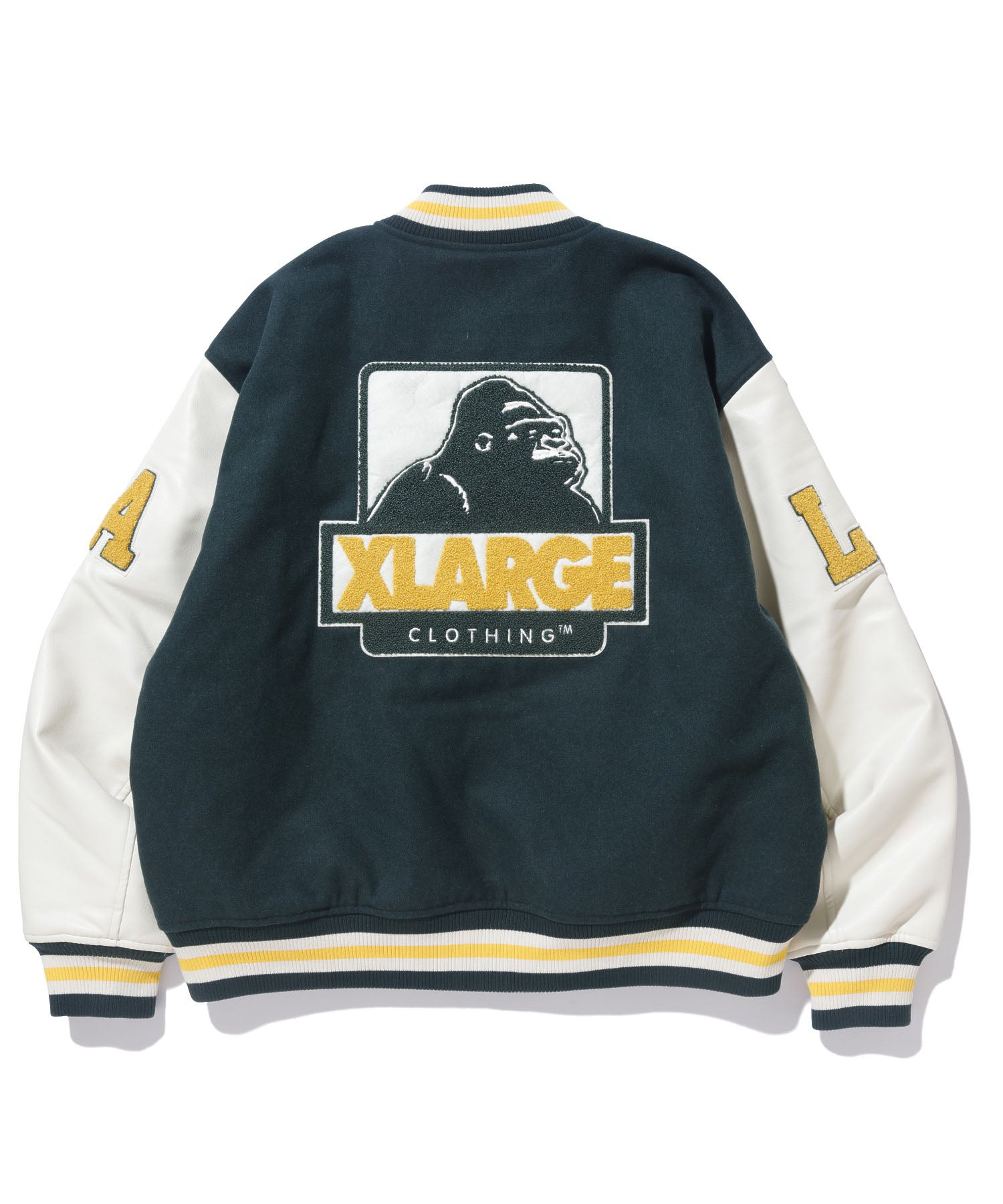 X-Large OG Logo giacca varsity marrone lana