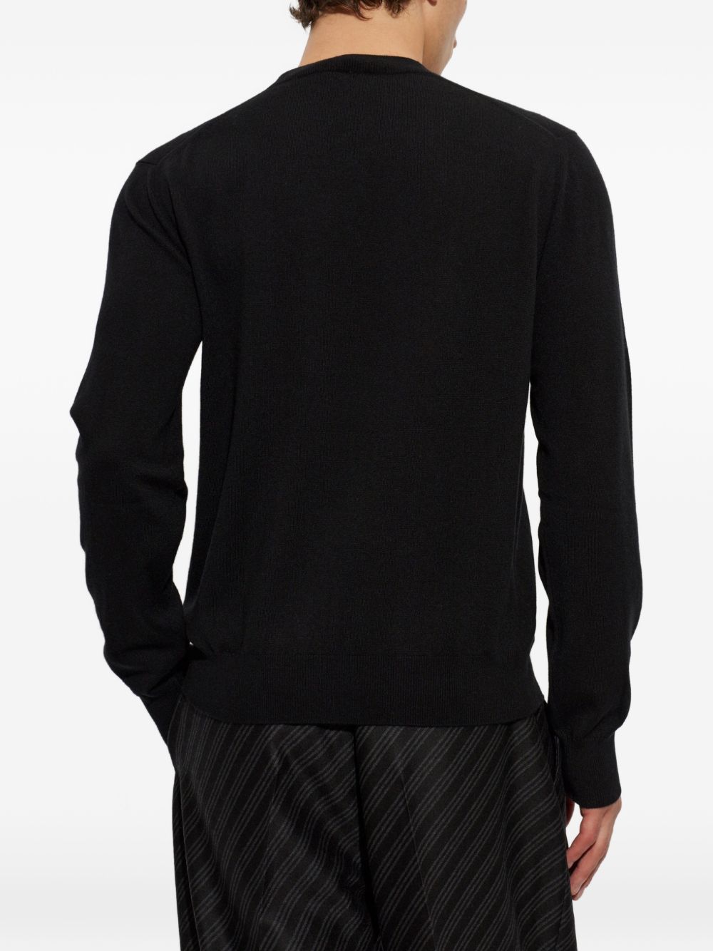 Versace 1026797 1A190571B000 maglia uomo nera