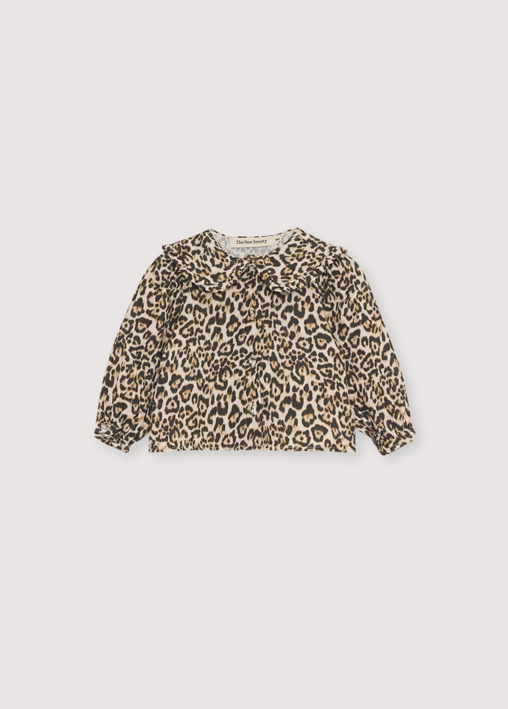 The New Society Nelia Camicia Neonato Garza Leopardata