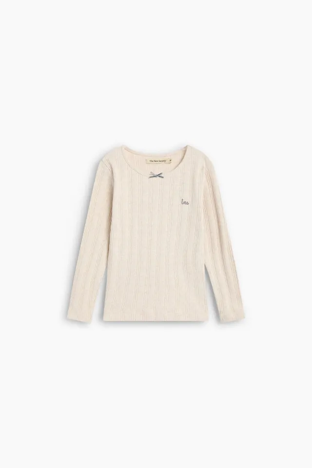 The New Society TNS Logo maglietta Whisper White cotone
