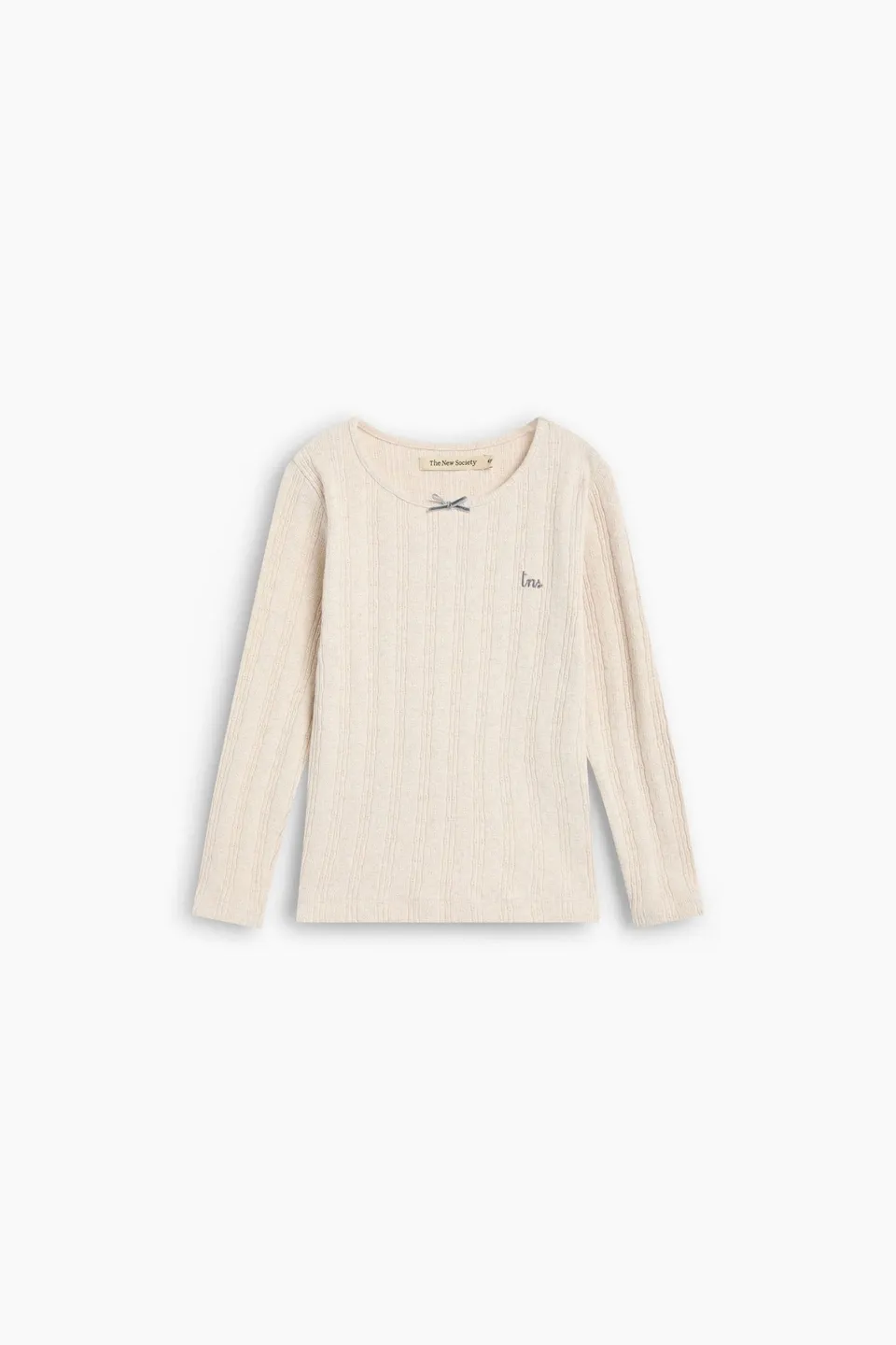 The New Society TNS Logo maglietta Whisper White cotone