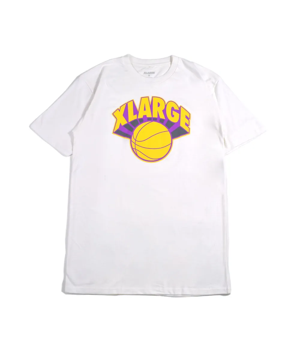 X-Large B-Ball S/S Tee t-shirt bianca basket