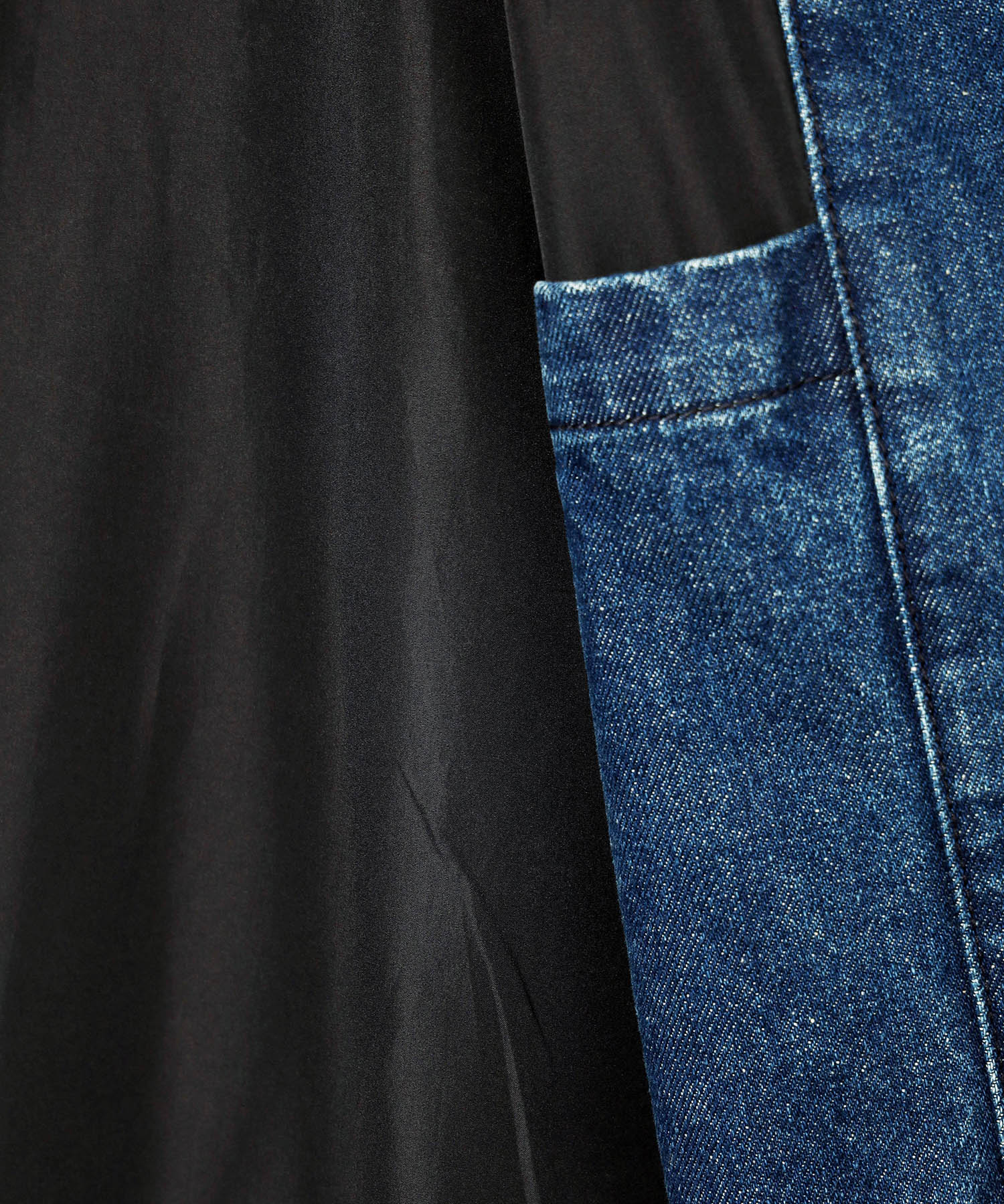 X-Large Hooded Denim Work Jacket giacca jeans cotone