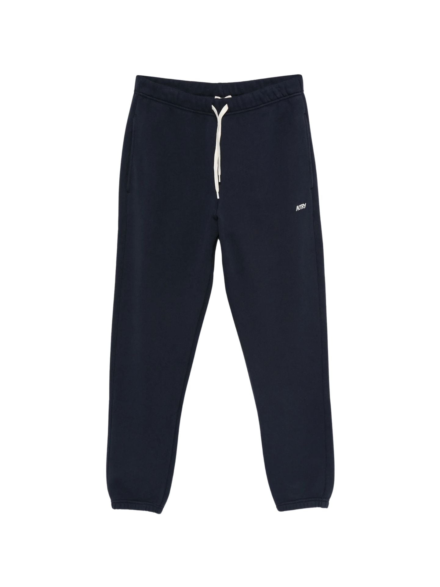 Autry SPPM pantaloni tuta blu in cotone con coulisse