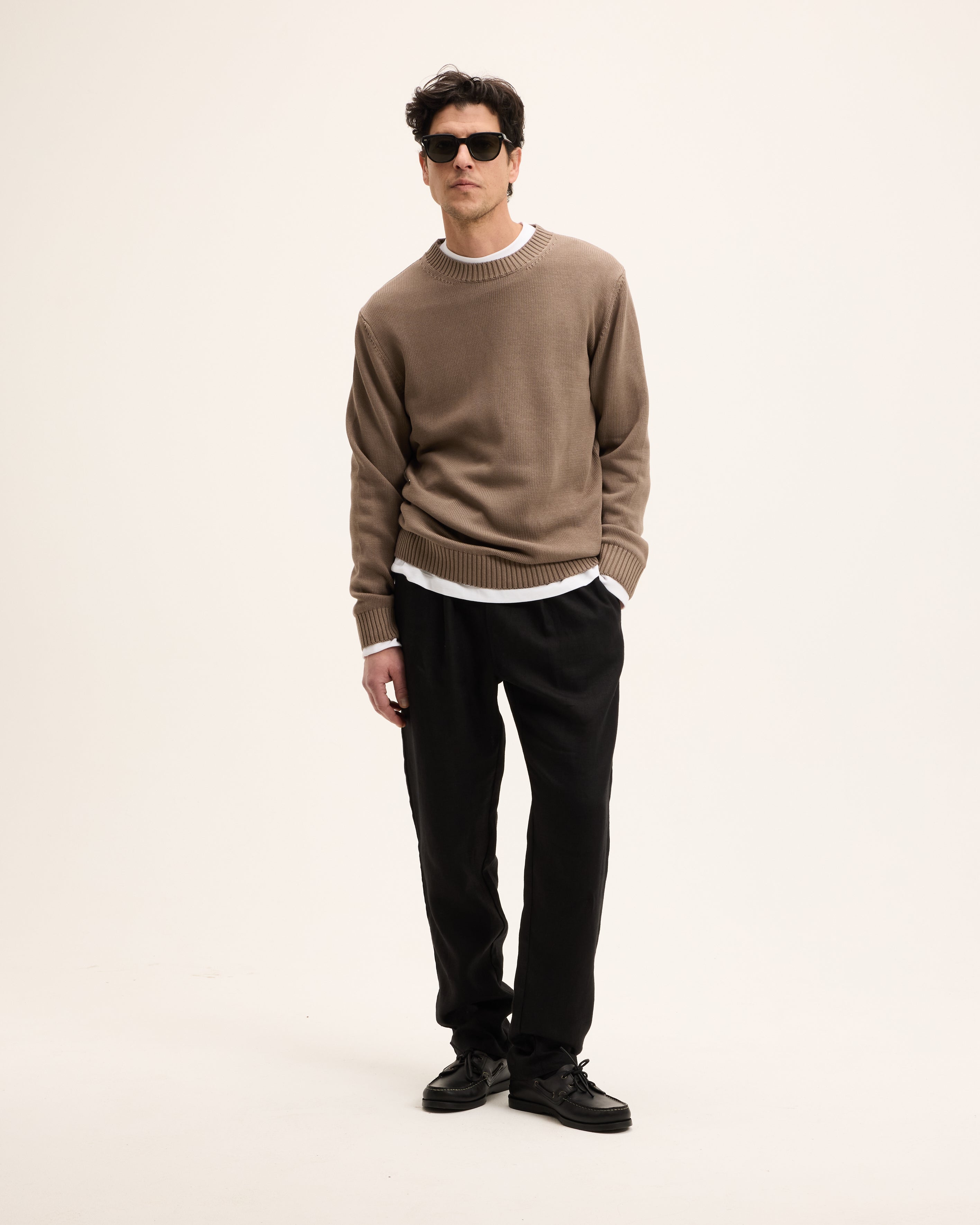 GOODPEOPLE Kid maglione cotone marrone
