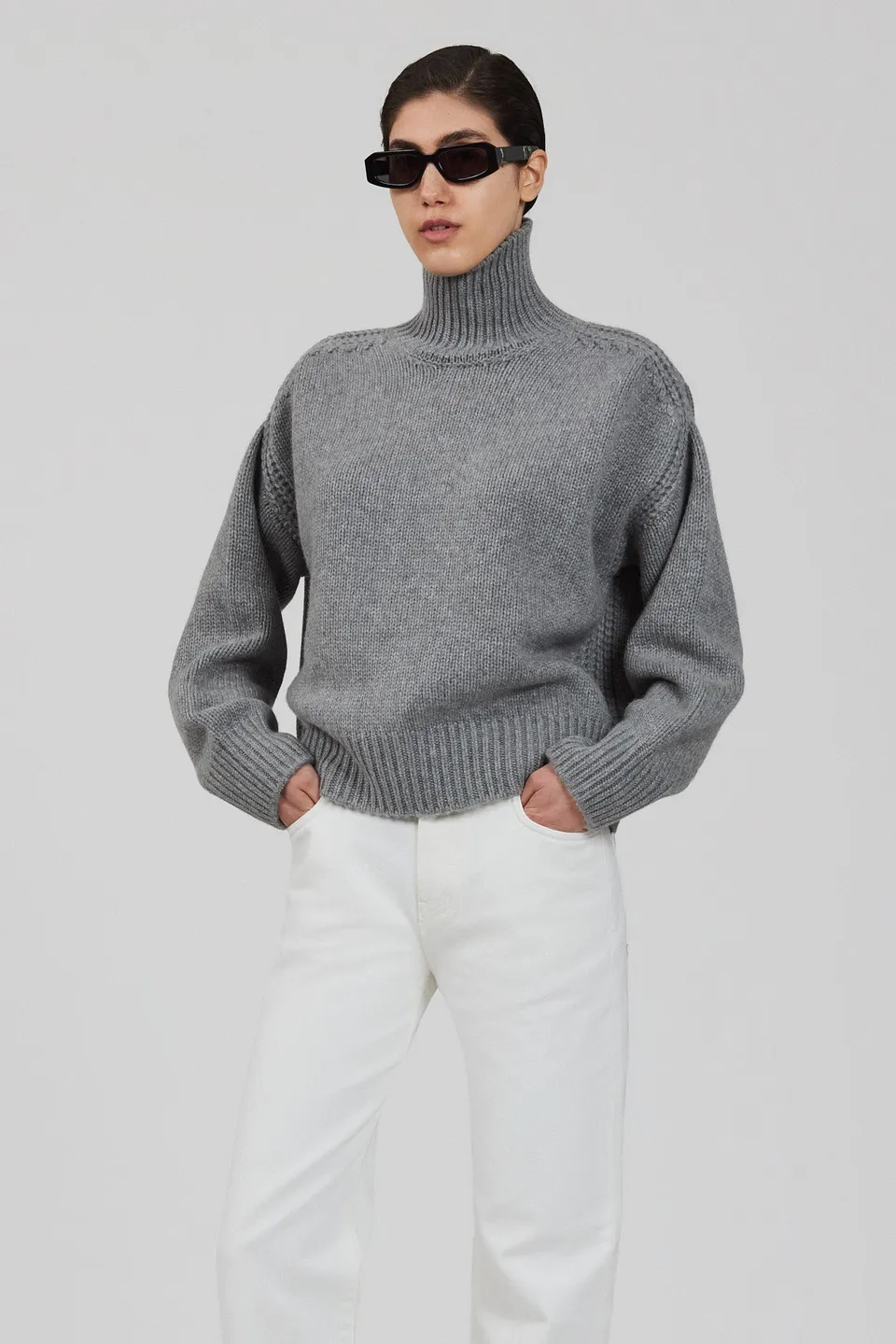 Sa Su Phi Gaia maglione bordeaux collo alto