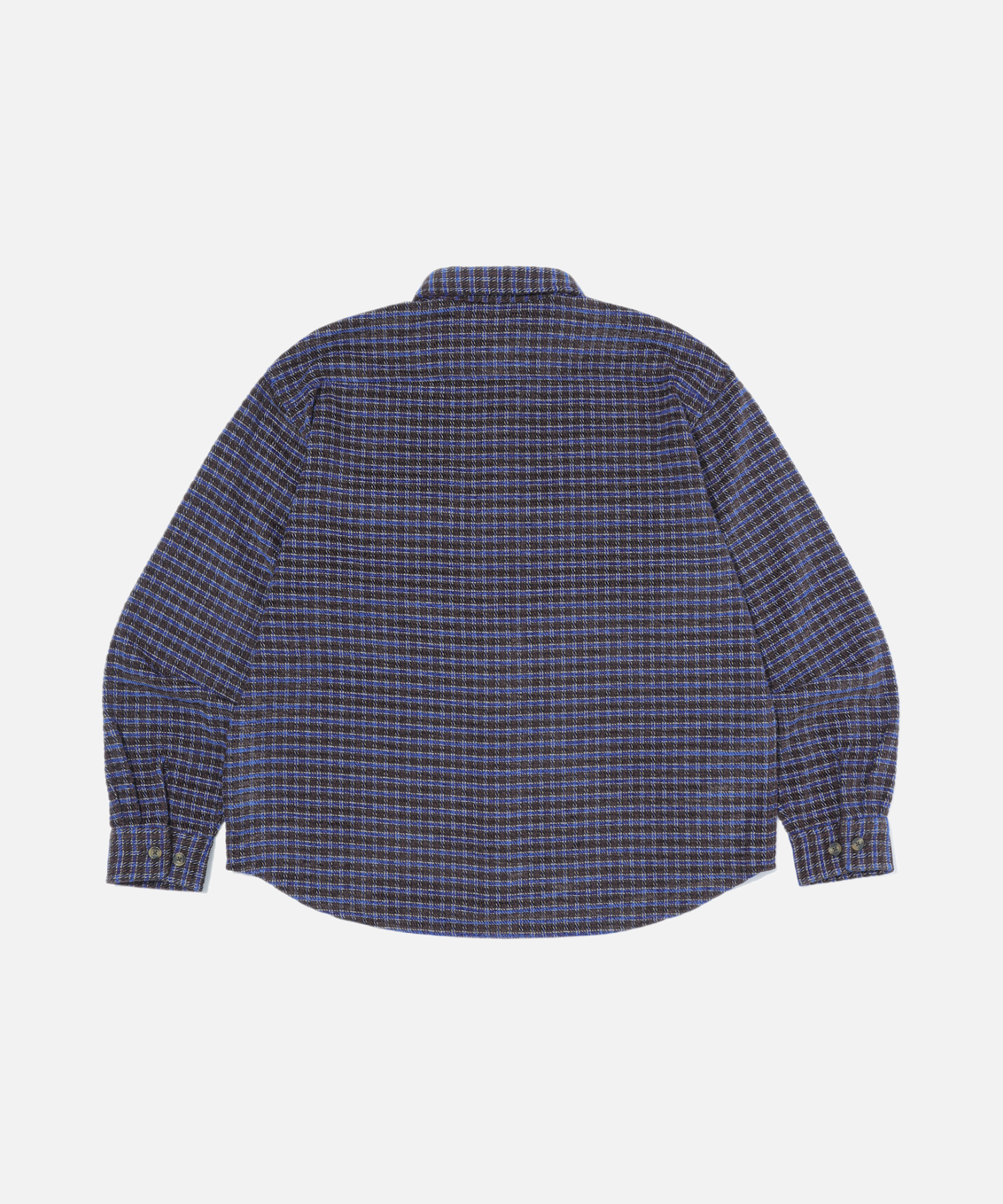 X-Large L/S Plaid Shirt camicia quadri nera