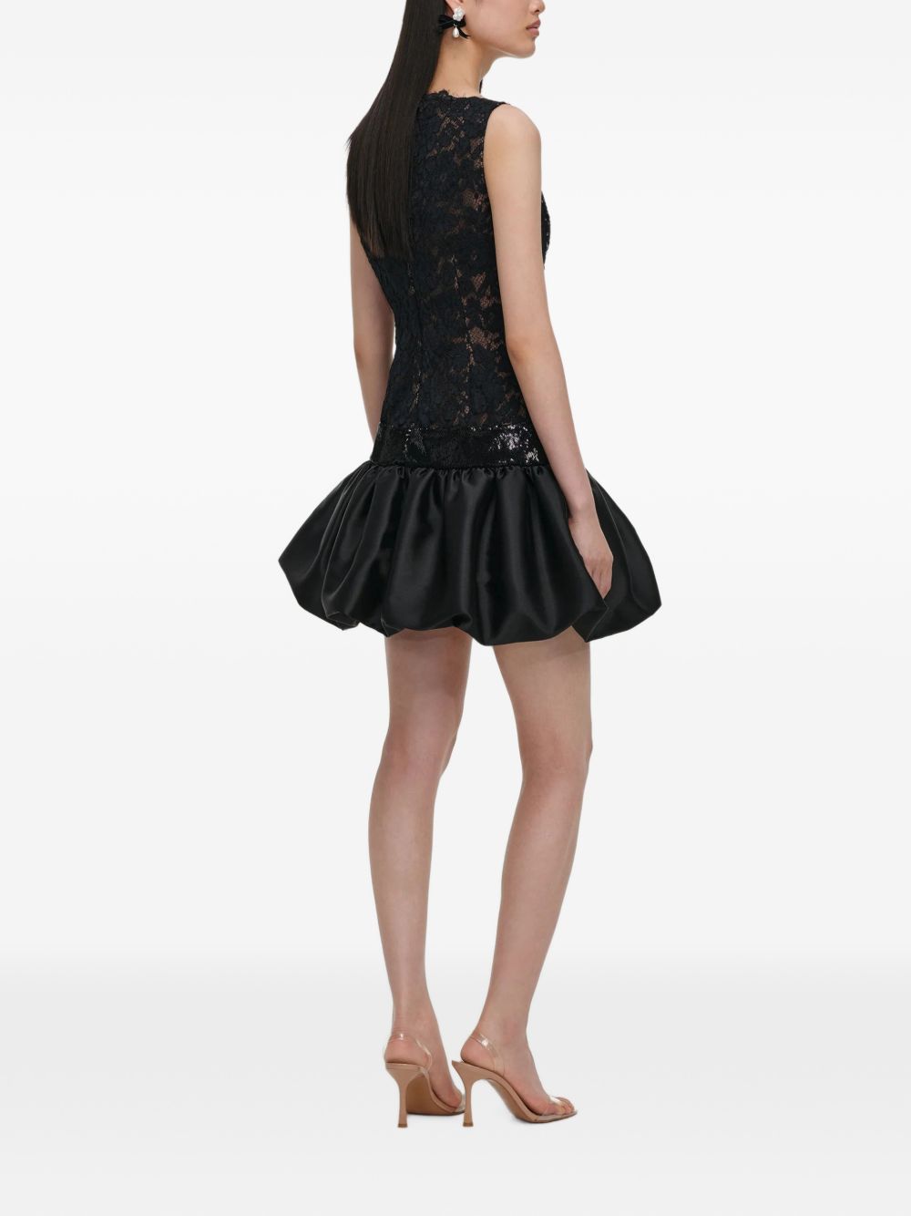 Self-Portrait AW26-013S abito corto nero