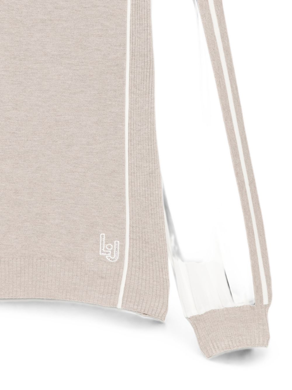 Liu Jo Sport TF6161MS49I maglia bulldog melange scollo girocollo