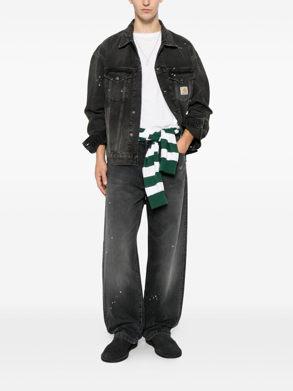 Carhartt I034733 jeans uomo nero