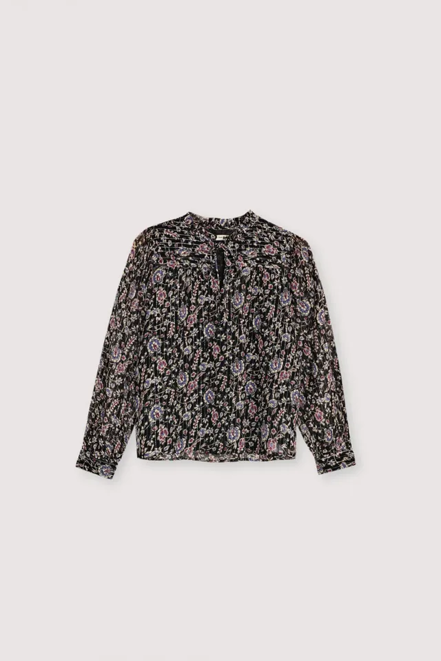 The New Society Francisca blusa ragazza viscosa lurex