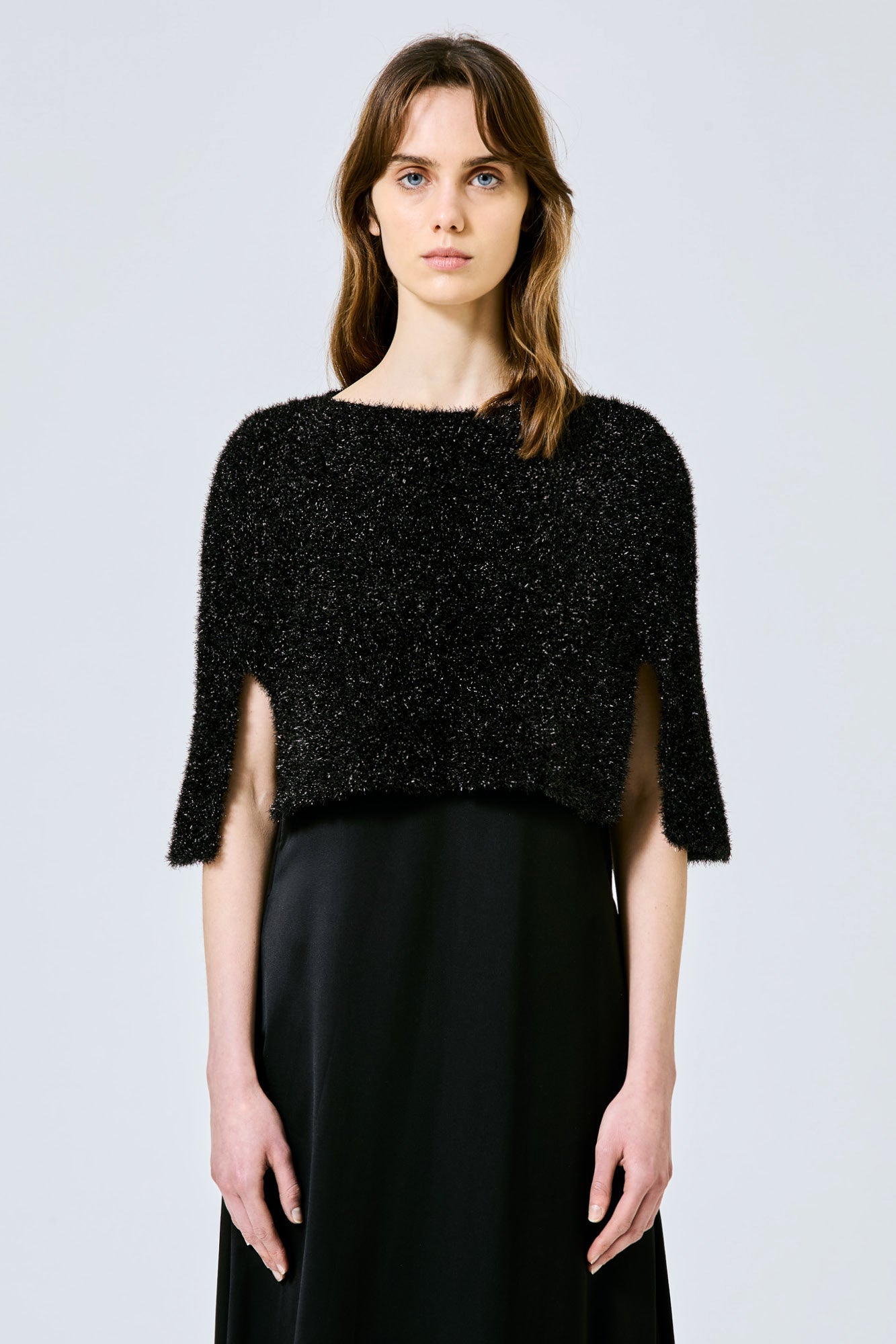 Sa Su Phi Cappa Disco mantella lurex nera maglieria