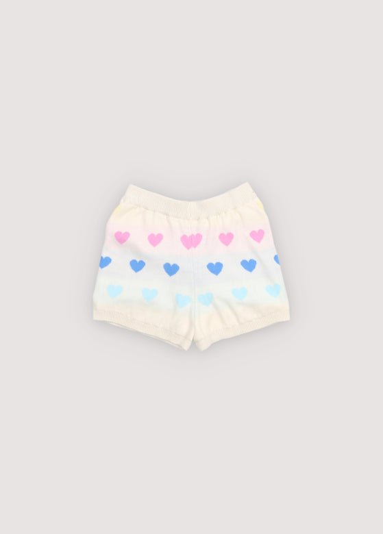The New Society Pinpilin shorts bimba 6 anni cuori cotone