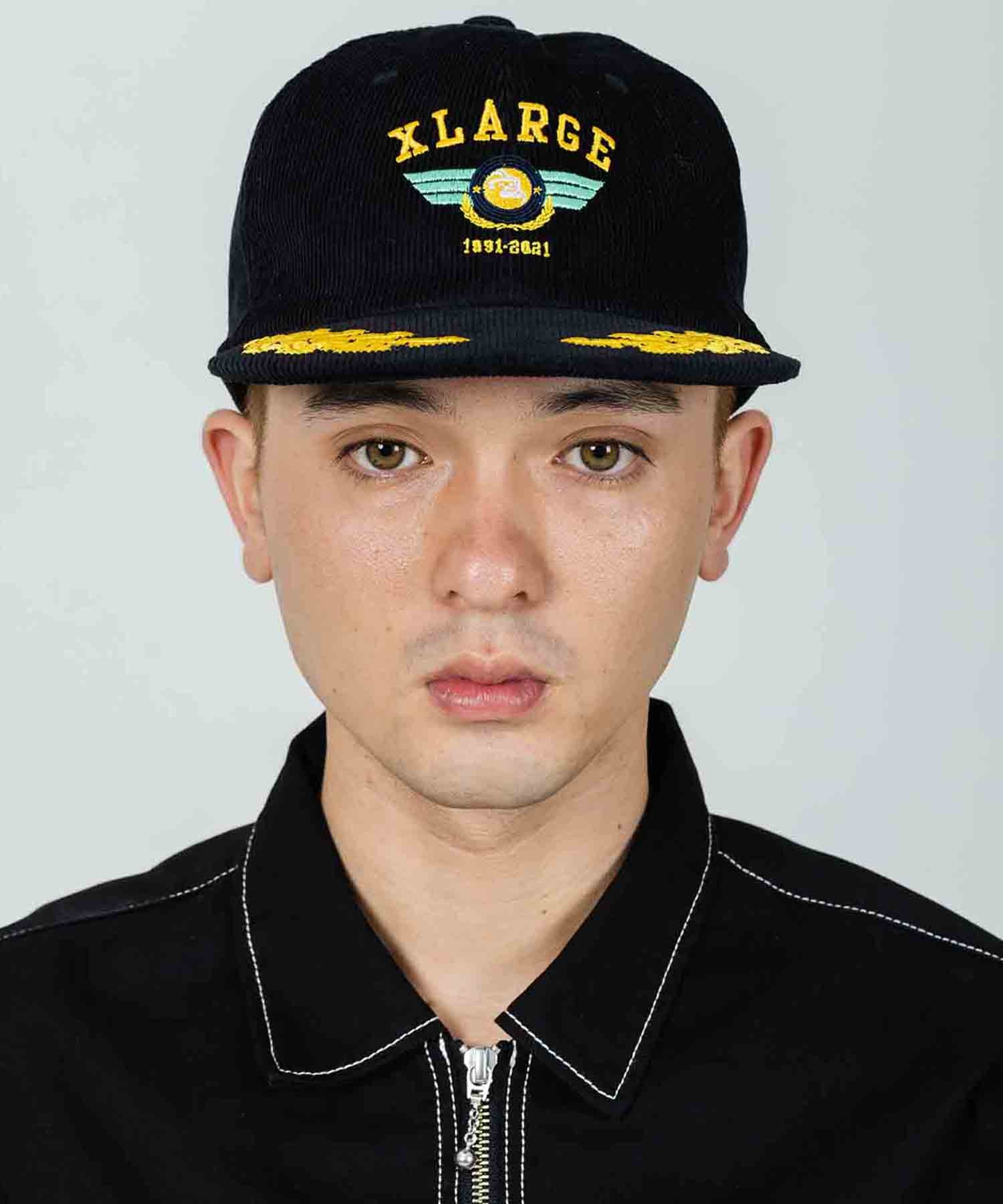 X-Large Pilot Logo Embroidery cappellino velluto