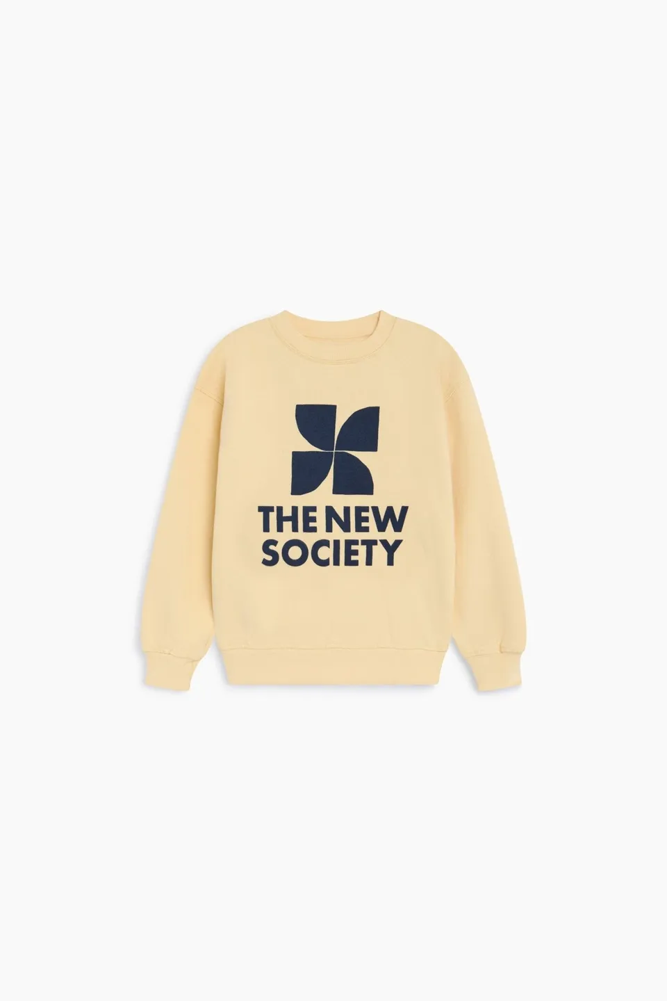 The New Society TNS Logo Sunlight felpa ragazzo cotone gialla