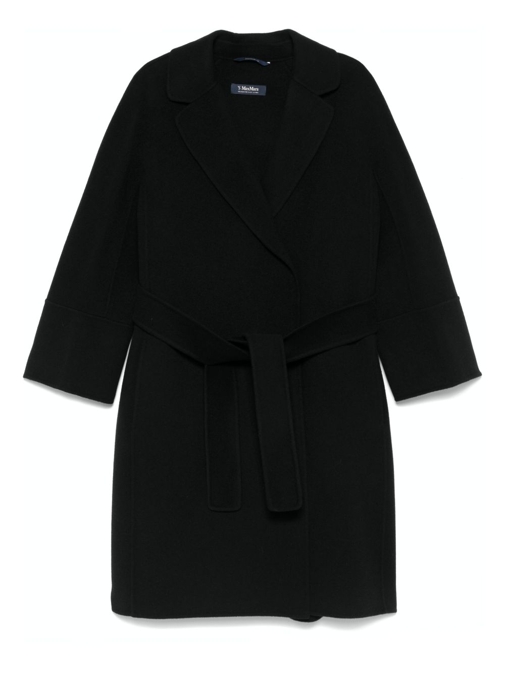 Max Mara 2529016071600 cappotto nero lana vergine
