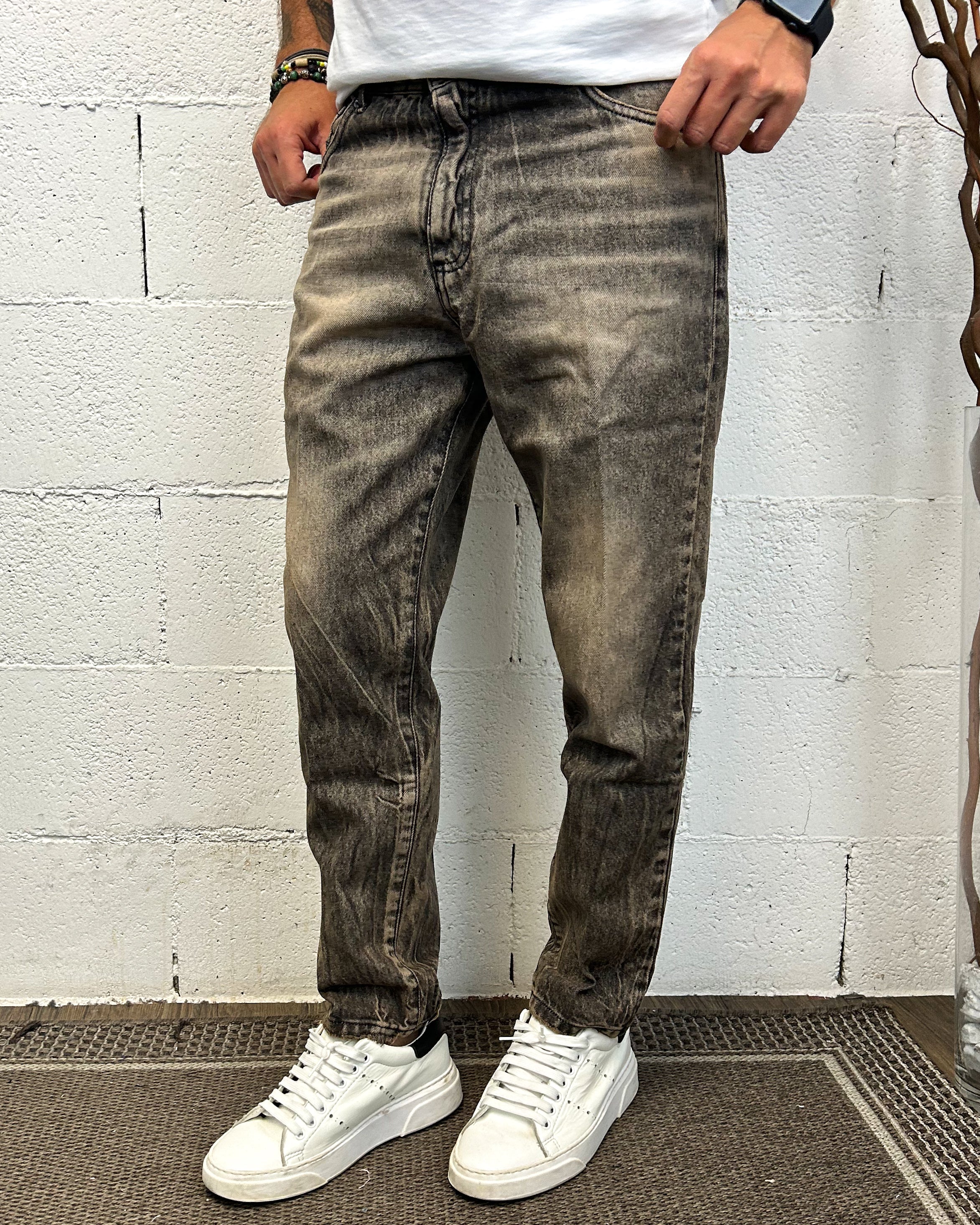 ONLYONE 727 KLIXS Carrot jeans marmorizzato regolare